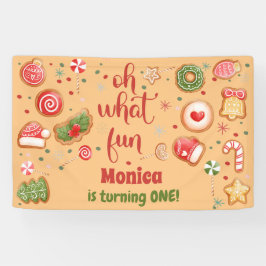 Lona Oh, qué navidades divertidos cumpleaños