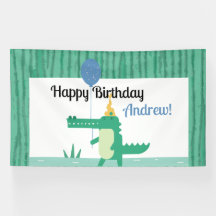 Oh Snap Cute Alligator Niños Fiesta de Cumpleaños