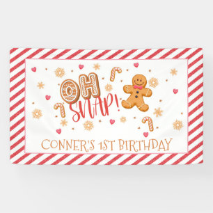 Lona Oh Snap Our Little Cookie Banner - Boy