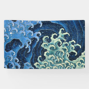Lona Ola Femenina Vintage Océano de Hokusai