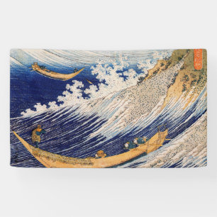 Lona Olas del Océano de Hokusai Barcos Marítimos