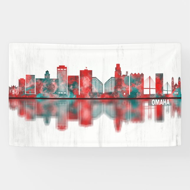 Lona Omaha Nebraska Skyline (Horizontal)