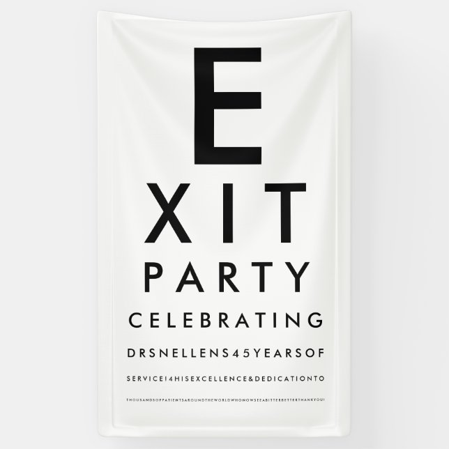Lona Optometrist Ophthalmologist Exit Retirement Party (Vertical)