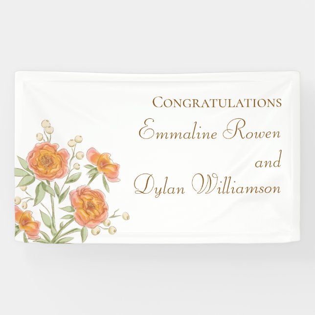 Lona Orange Rose Wedding (Horizontal)