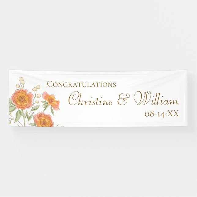 Lona Orange Rose Wedding (Horizontal)