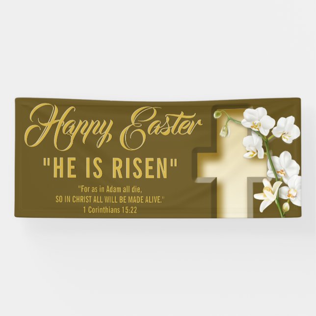 Lona Orchid Lily Cross Easter (Horizontal)