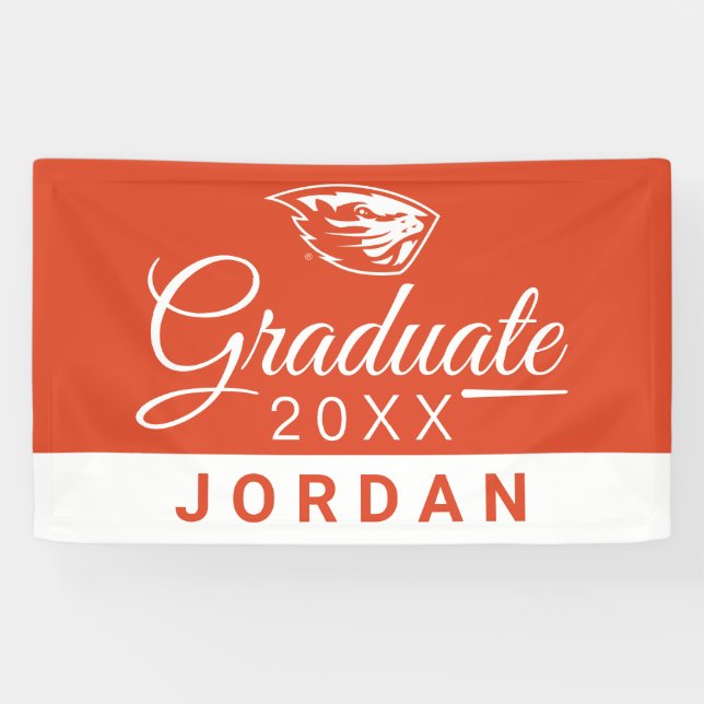 Lona Oregon State Beavers | Cabeza de castor (Horizontal)