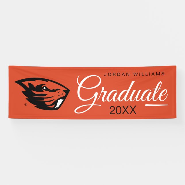 Lona Oregon State Beavers | Cabeza de castor (Horizontal)