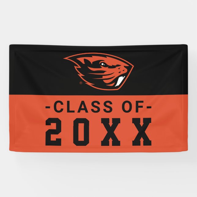 Lona Oregon State Beavers | Cabeza de castor (Horizontal)