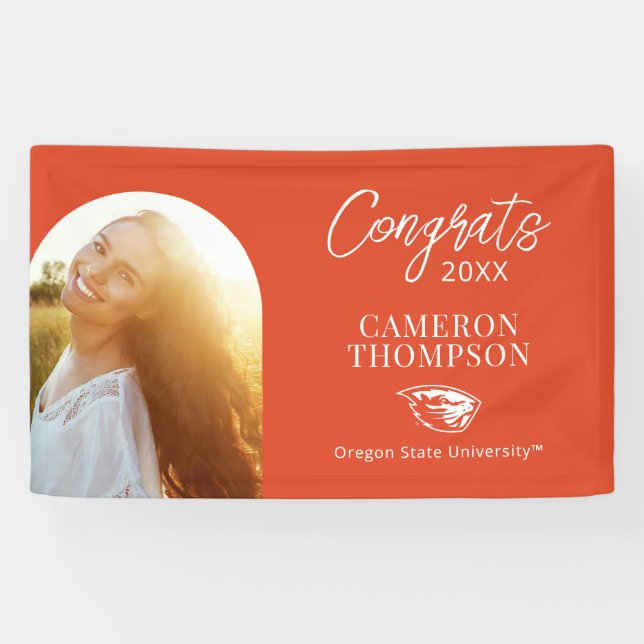 Lona Oregon State Beavers | Cabeza de castor (Horizontal)