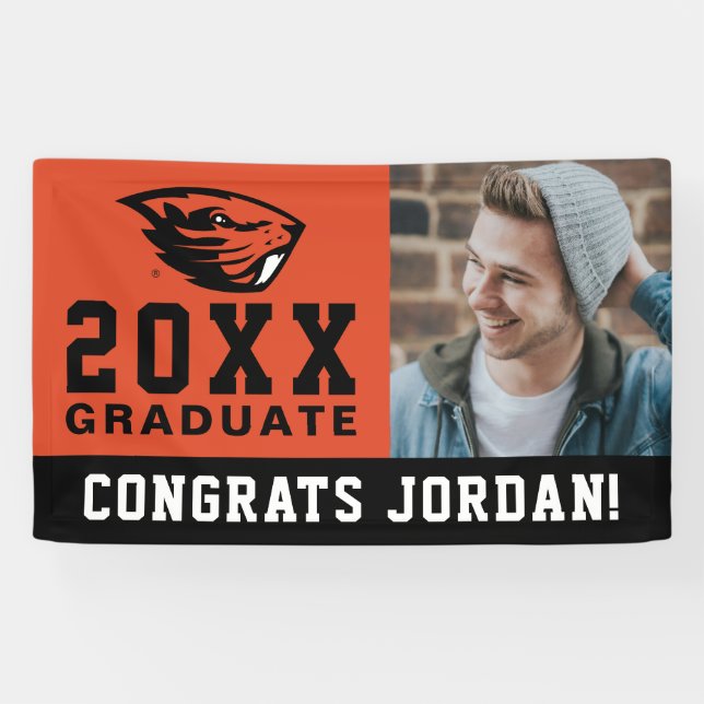 Lona Oregon State Beavers | Cabeza de castor (Horizontal)