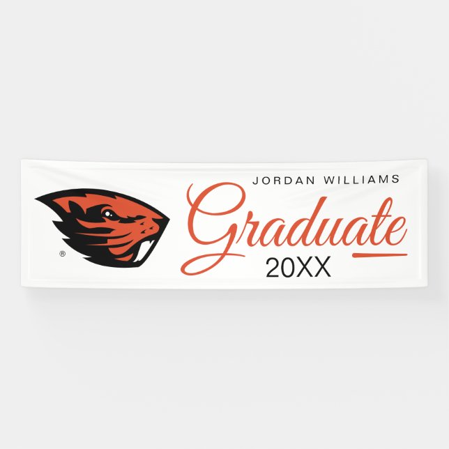 Lona Oregon State Beavers | Cabeza de castor (Horizontal)