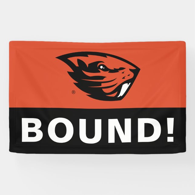 Lona Oregon State Beavers | Cabeza de castor (Horizontal)
