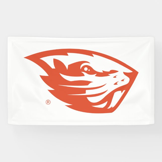Lona Oregon State Beavers | Cabeza de castor (Horizontal)