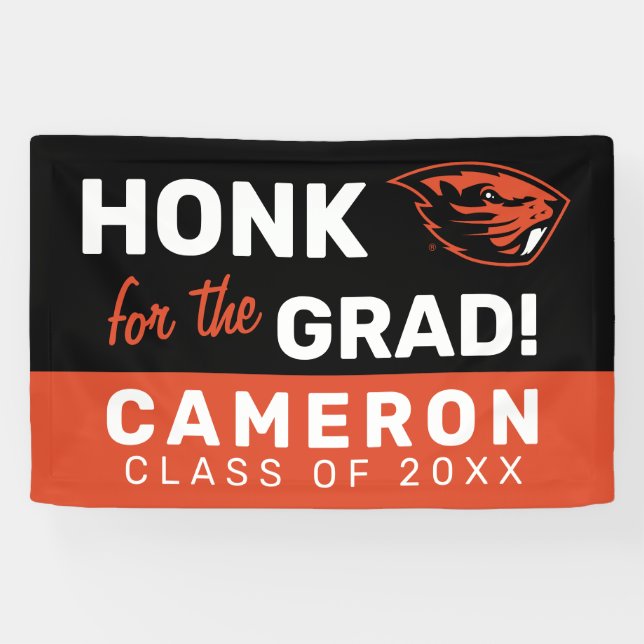 Lona Oregon State Beavers | Cabeza de castor (Horizontal)