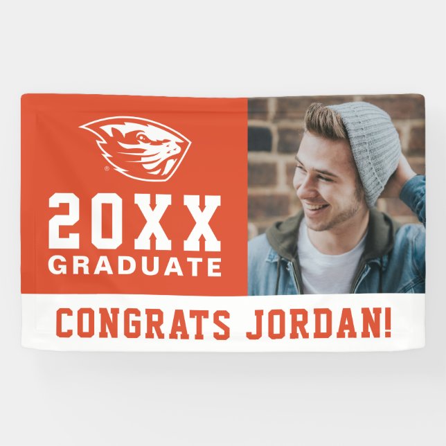 Lona Oregon State Beavers | Cabeza de castor (Horizontal)