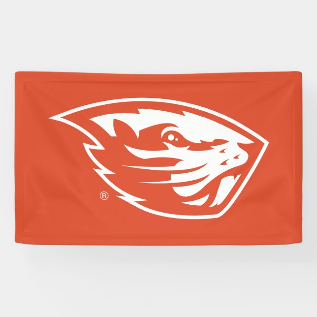 Lona Oregon State Beavers | Cabeza de castor (Horizontal)