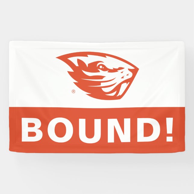Lona Oregon State Beavers | Cabeza de castor (Horizontal)