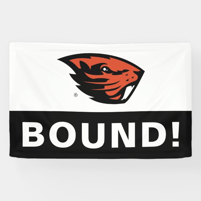 Lona Oregon State Beavers | Cabeza de castor (Horizontal)