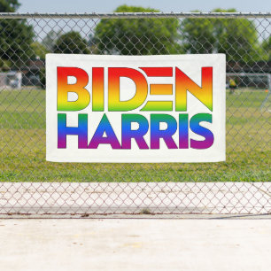 Lona Orgullo Arcoíris Biden Harris
