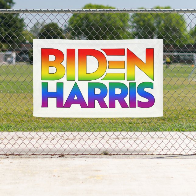 Lona Orgullo Arcoíris Biden Harris (In situ)