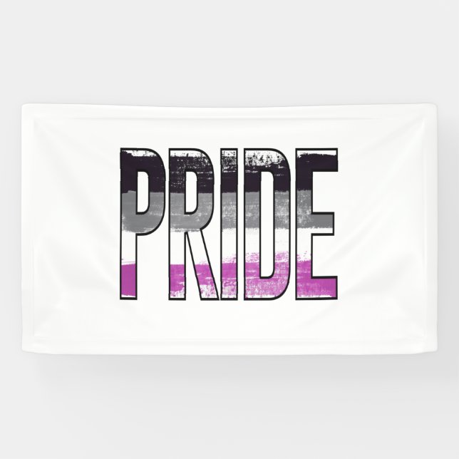 Lona Orgullo Asexual en Palabras (Horizontal)