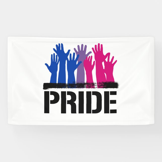 Lona Orgullo Bisexual Juntos (Horizontal)