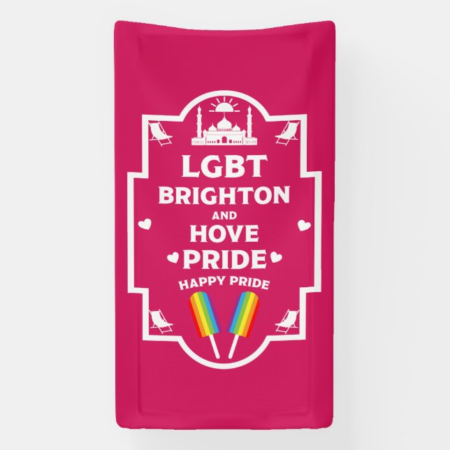 Lona Orgullo Gay Brighton (Vertical)