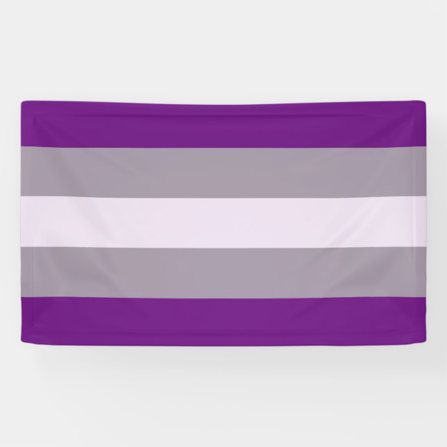 Lona Orgullo Grisexual (Horizontal)