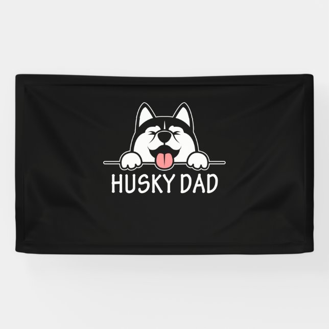 Lona Orgullo Husky Dog (Horizontal)