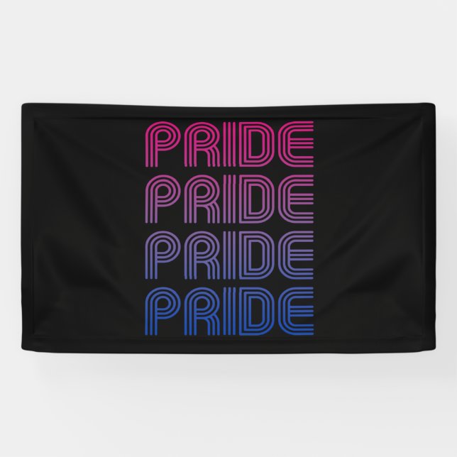 Lona Orgullo Retro Bisexual (Horizontal)
