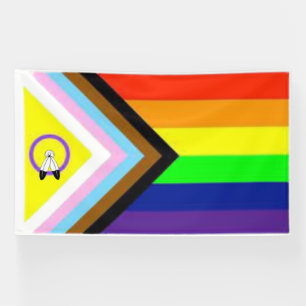 Lona Orgulloso gigante LGBTQIA+ inclusivo de 6'x'10'
