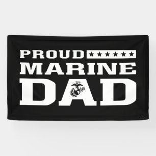 Lona Orgulloso Marine Dad - Blanco