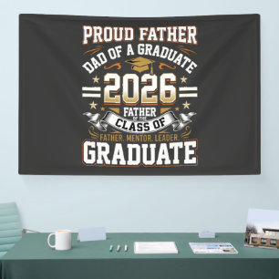 Lona Orgulloso padre graduado de la promoción de 2026