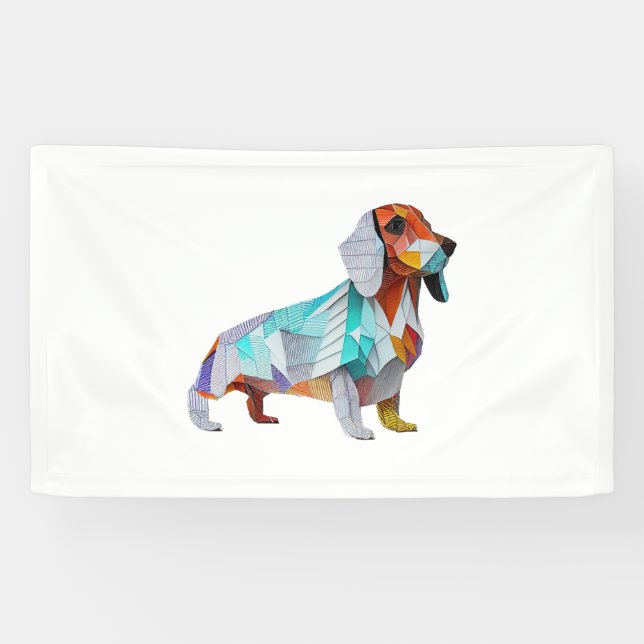 Lona Origami Dachshund (Horizontal)