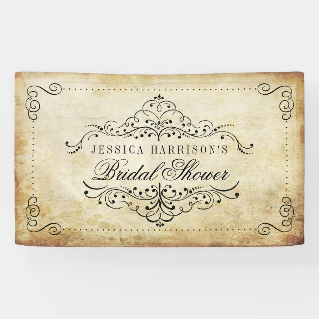 Lona Ornate Swirl Vintage Bridal Shower (Horizontal)