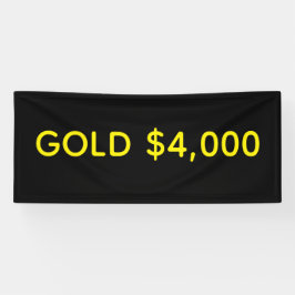 Lona Oro Celebración de Mercado $4,000
