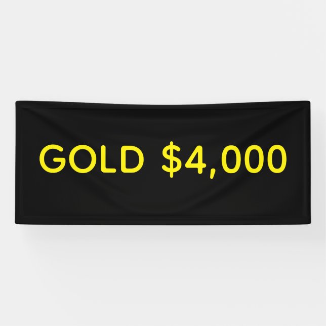 Lona Oro Celebración de Mercado $4,000 (Horizontal)