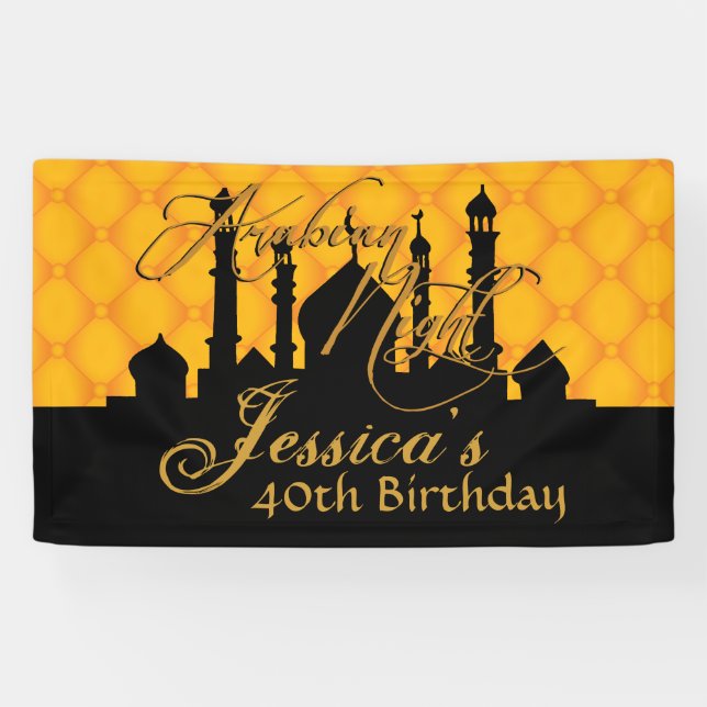 Lona Oro, noches árabes temáticas (Horizontal)