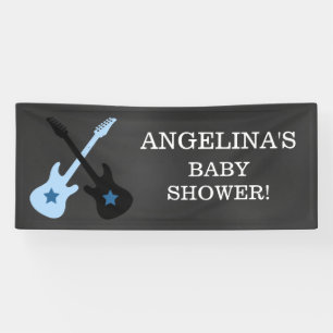 Lona Oscile una guitarra Baby Shower de la estrella del