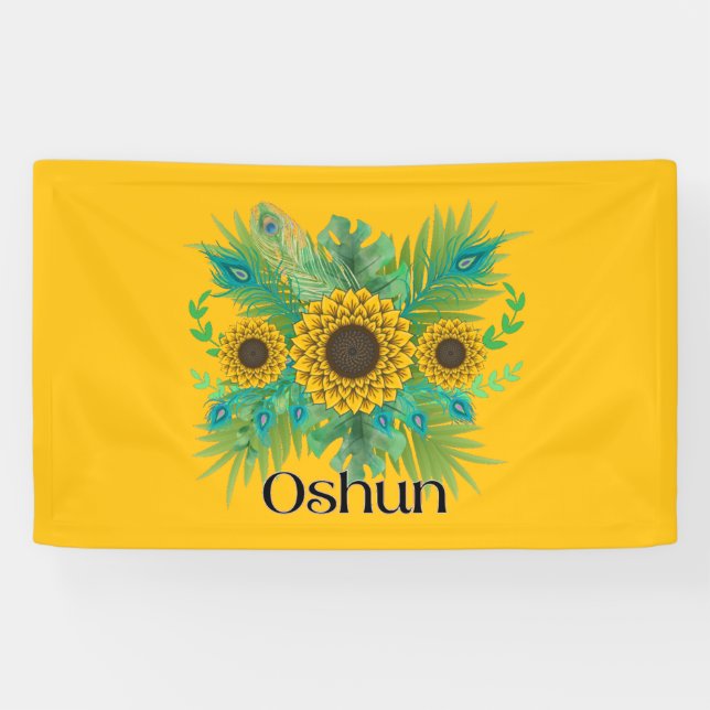 Lona Oshun Goddess Sunflowers (Horizontal)