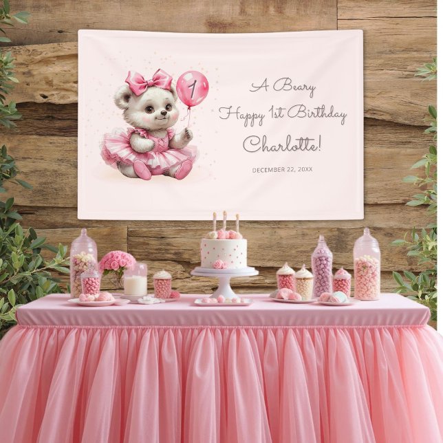Lona Osita Bailarina de Cumpleaños (Subido por el creador)