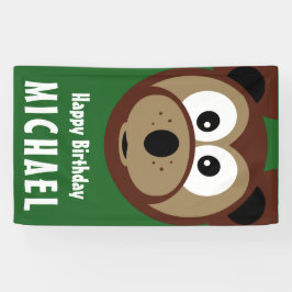 Lona Oso del feliz cumpleaños del niño