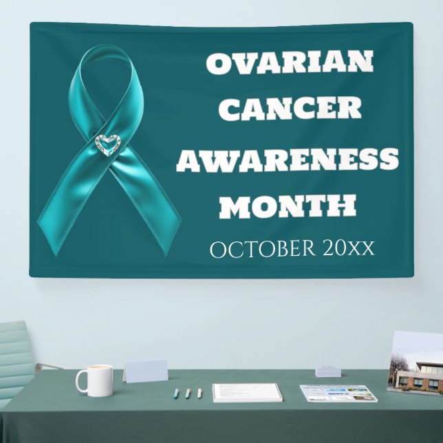 Lona Ovarian Cancer Awareness teal ribbon cervical (Feria)