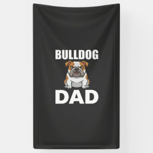 Lona Padre Bulldog Dibujo Amante de Perros