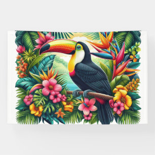Lona Pájaro Tucán Tropical/De La Selva