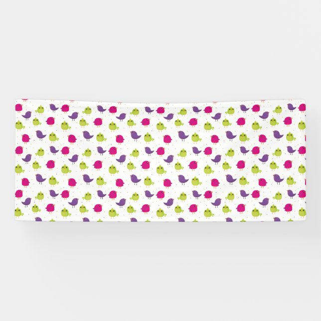 Lona Pájaros coloridos (Horizontal)