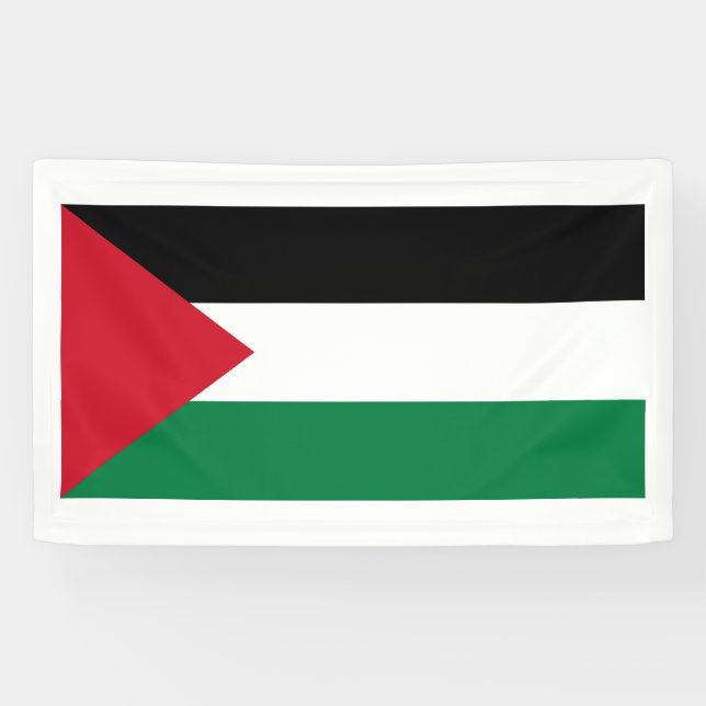 Lona Palestina libre - bandera palestina (علمفلسطين) (Horizontal)