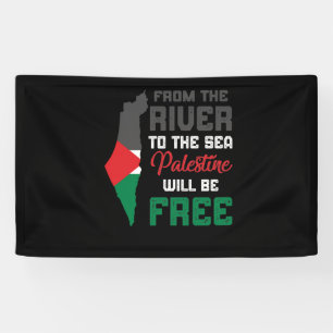 Lona Palestina Libre pone fin a la bandera israelí de 
