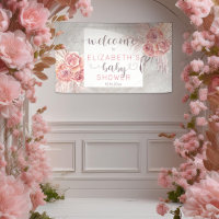 Pampas Grass |Bienvenida de Baby Shower Rosa Chica